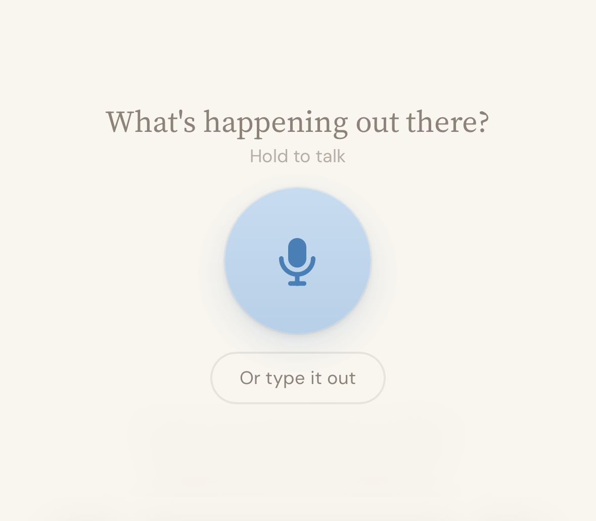 Percy voice input button